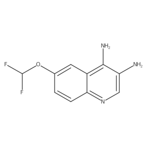 6-(Difluoromethoxy)quinoline-3,4-diamine Structure
