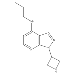 1-(azetidin-3-yl)-N-propyl-1H-pyrazolo[3,4-b]pyridin-4-amine Structure