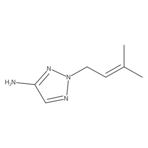 2-(3-methylbut-2-en-1-yl)-2H-1,2,3-triazol-4-amine Structure