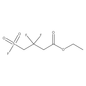 Ethyl 3,3-difluoro-4-fluorosulfonylbutanoate Structure
