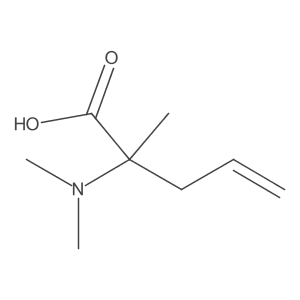 2-(Dimethylamino)-2-methylpent-4-enoic acid Structure