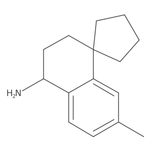 7'-methyl-3',4'-dihydro-2'H-spiro[cyclopentane-1,1'-naphthalene]-4'-amine Structure