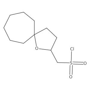 1-Oxaspiro[4.6]undecan-2-ylmethanesulfonyl chloride Structure