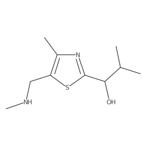 2-Methyl-1-{4-methyl-5-[(methylamino)methyl]-1,3-thiazol-2-yl}propan-1-ol Structure