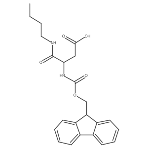 3-(butylcarbamoyl)-3-({[(9H-fluoren-9-yl)methoxy]carbonyl}amino)propanoic acid结构式