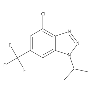 4-chloro-1-(propan-2-yl)-6-(trifluoromethyl)-1H-1,2,3-benzotriazole Structure