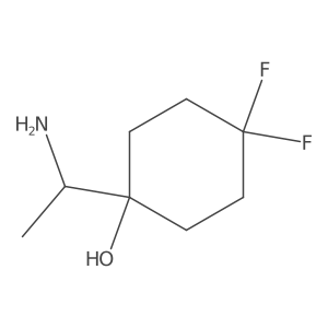 1-(1-Aminoethyl)-4,4-difluorocyclohexan-1-ol Structure