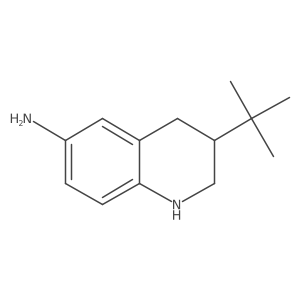 3-Tert-butyl-1,2,3,4-tetrahydroquinolin-6-amine结构式