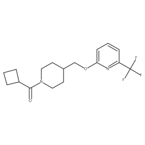 2-[(1-Cyclobutanecarbonylpiperidin-4-yl)methoxy]-6-(trifluoromethyl)pyridine Structure