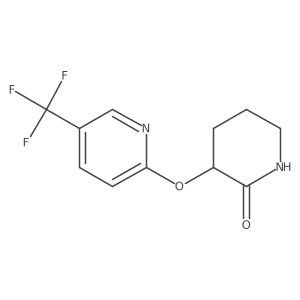 3-{[5-(Trifluoromethyl)pyridin-2-yl]oxy}piperidin-2-one Structure