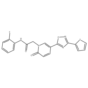 N-(2-fluorophenyl)-2-(2-oxo-5-(3-(thiophen-2-yl)-1,2,4-oxadiazol-5-yl)pyridin-1(2H)-yl)acetamide Structure