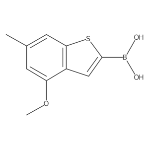 B-(4-methoxy-6-methylbenzo[b]thien-2-yl)boronic acid结构式