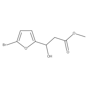 methyl (3S)-3-(5-bromofuran-2-yl)-3-hydroxypropanoate Structure