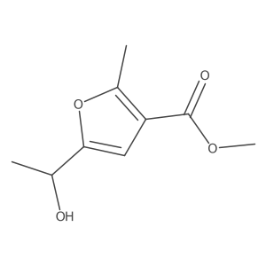 methyl 5-[(1S)-1-hydroxyethyl]-2-methylfuran-3-carboxylate结构式