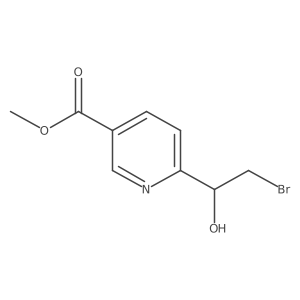 Methyl 6-(2-bromo-1-hydroxyethyl)pyridine-3-carboxylate Structure