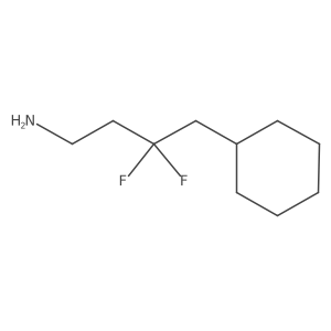 4-Cyclohexyl-3,3-difluorobutan-1-amine结构式