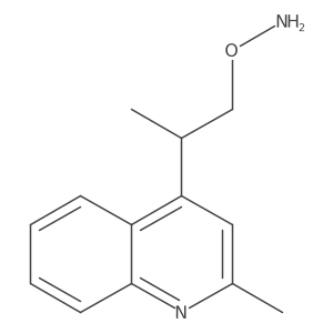 O-[2-(2-methylquinolin-4-yl)propyl]hydroxylamine Structure