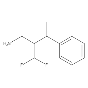 [4-Amino-3-(difluoromethyl)butan-2-yl]benzene结构式