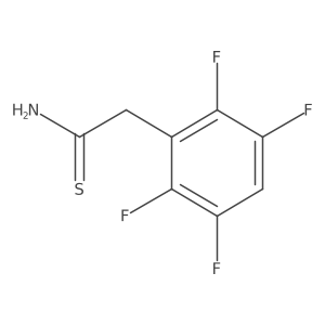 2-(2,3,5,6-Tetrafluorophenyl)ethanethioamide Structure