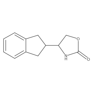 4-(2,3-dihydro-1H-inden-2-yl)-1,3-oxazolidin-2-one结构式