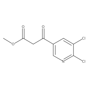 Methyl 3-(5,6-dichloropyridin-3-yl)-3-oxopropanoate结构式