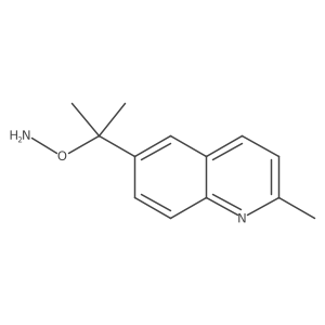 O-[2-(2-methylquinolin-6-yl)propan-2-yl]hydroxylamine结构式