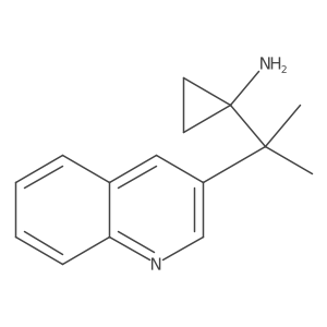 1-[2-(Quinolin-3-yl)propan-2-yl]cyclopropan-1-amine Structure