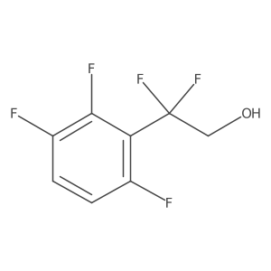2,2-Difluoro-2-(2,3,6-trifluorophenyl)ethan-1-ol结构式