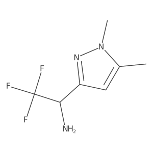 1-(1,5-dimethyl-1H-pyrazol-3-yl)-2,2,2-trifluoroethan-1-amine Structure