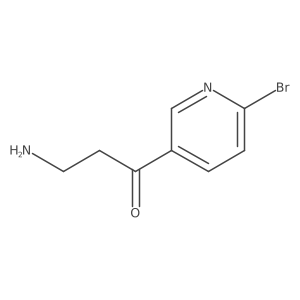 3-Amino-1-(6-bromopyridin-3-yl)propan-1-one Structure