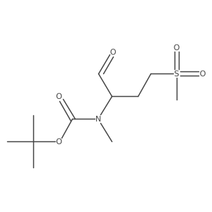 tert-butyl N-(4-methanesulfonyl-1-oxobutan-2-yl)-N-methylcarbamate结构式