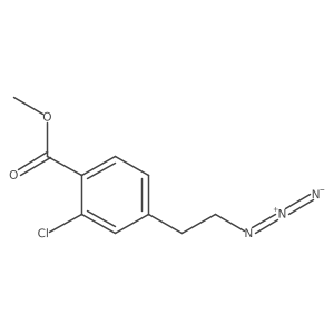 Methyl 4-(2-azidoethyl)-2-chlorobenzoate结构式