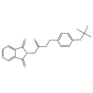 1,3-dioxo-2,3-dihydro-1H-isoindol-2-yl 3-[4-(trifluoromethoxy)phenyl]propanoate结构式