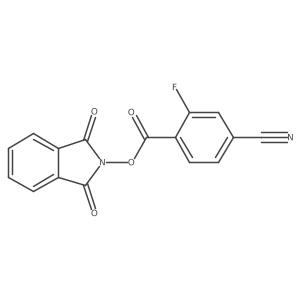 1,3-dioxo-2,3-dihydro-1H-isoindol-2-yl 4-cyano-2-fluorobenzoate结构式