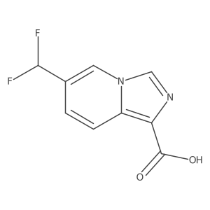 6-(Difluoromethyl)imidazo[1,5-a]pyridine-1-carboxylic acid结构式