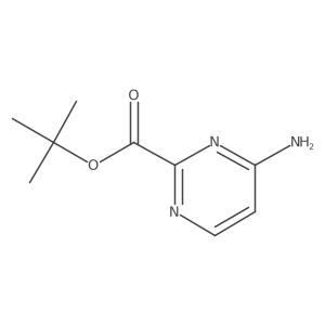 Tert-butyl 4-aminopyrimidine-2-carboxylate结构式