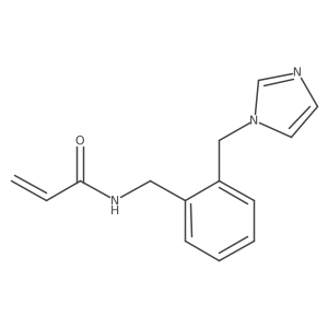 N-[[2-(Imidazol-1-ylmethyl)phenyl]methyl]prop-2-enamide结构式
