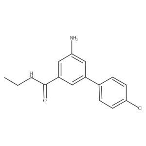 5-Amino-4'-chlorobiphenyl-3-carboxylic acid ethylamide Structure