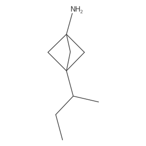 3-Butan-2-ylbicyclo[1.1.1]pentan-1-amine结构式