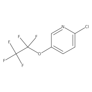 2-Chloro-5-(1,1,2,2,2-pentafluoroethoxy)pyridine结构式