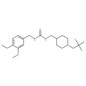 1-[(3,4-Dimethoxyphenyl)methyl]-3-{[1-(2,2,2-trifluoroethyl)piperidin-4-yl]methyl}urea Structure