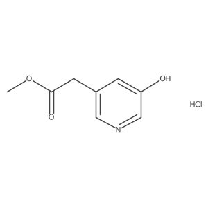 Methyl 2-(5-hydroxypyridin-3-yl)acetate;hydrochloride Structure