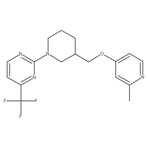 2-(3-{[(2-Methylpyridin-4-yl)oxy]methyl}piperidin-1-yl)-4-(trifluoromethyl)pyrimidine结构式