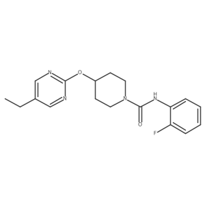 4-[(5-ethylpyrimidin-2-yl)oxy]-N-(2-fluorophenyl)piperidine-1-carboxamide Structure