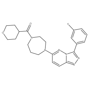 1-[3-(3-Fluorophenyl)-[1,2,4]triazolo[4,3-b]pyridazin-6-yl]-4-(oxane-4-carbonyl)-1,4-diazepane Structure