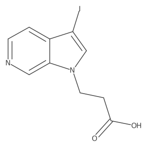 3-Iodo-1H-pyrrolo[2,3-c]pyridine-1-propanoic acid结构式