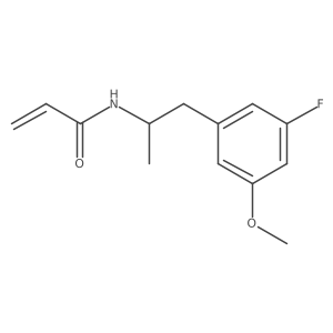 N-[1-(3-Fluoro-5-methoxyphenyl)propan-2-yl]prop-2-enamide Structure