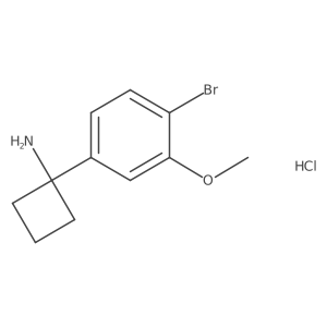 1-(4-Bromo-3-methoxyphenyl)cyclobutan-1-amine hydrochloride Structure