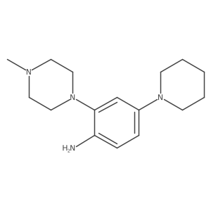 2-(4-methylpiperazin-1-yl)-4-(1-piperidyl)aniline结构式