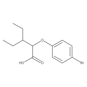2-(4-Bromophenoxy)-3-ethylpentanoic acid结构式